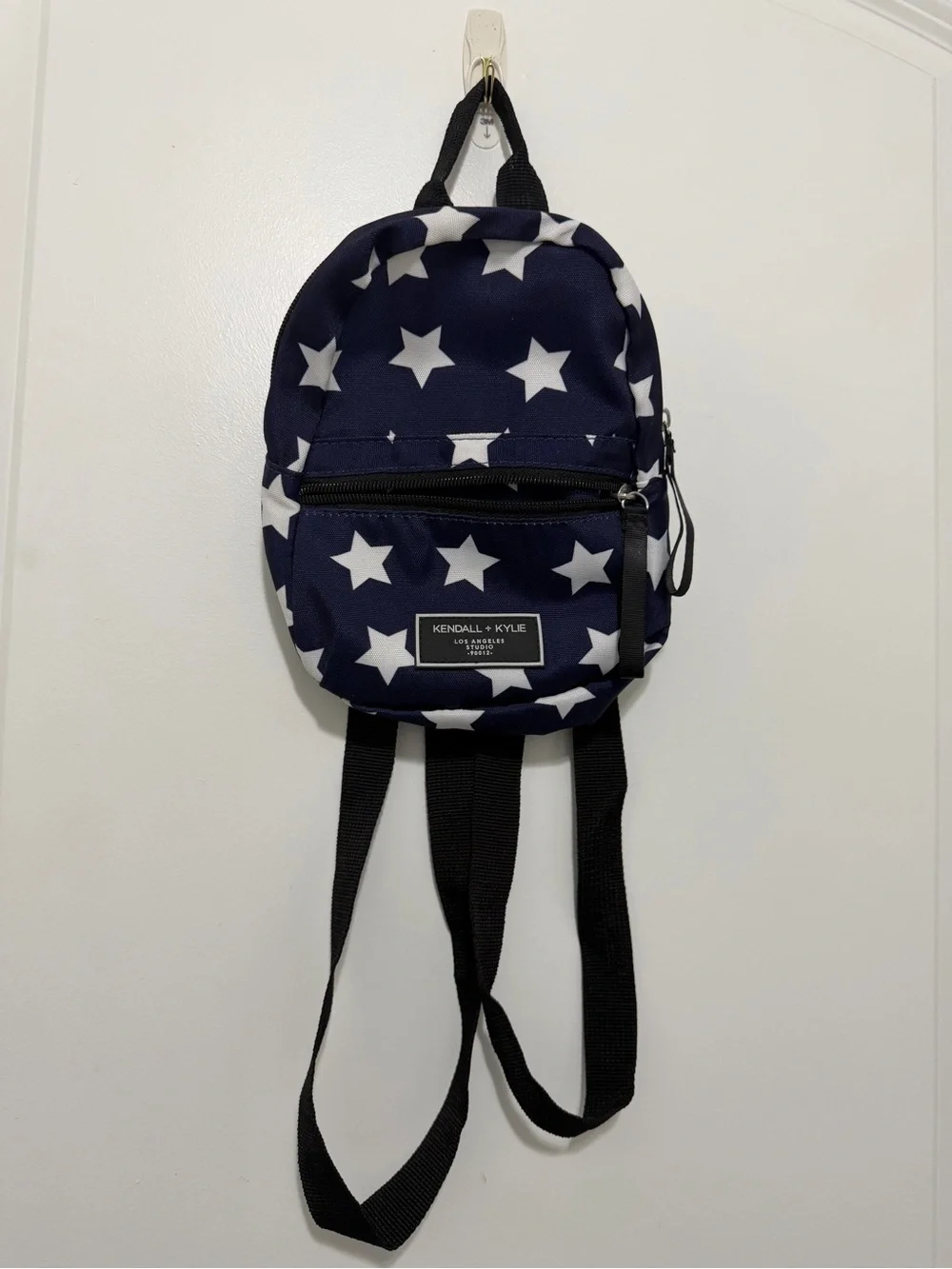 Kendall & Kylie Navy Backpack with White Star Print